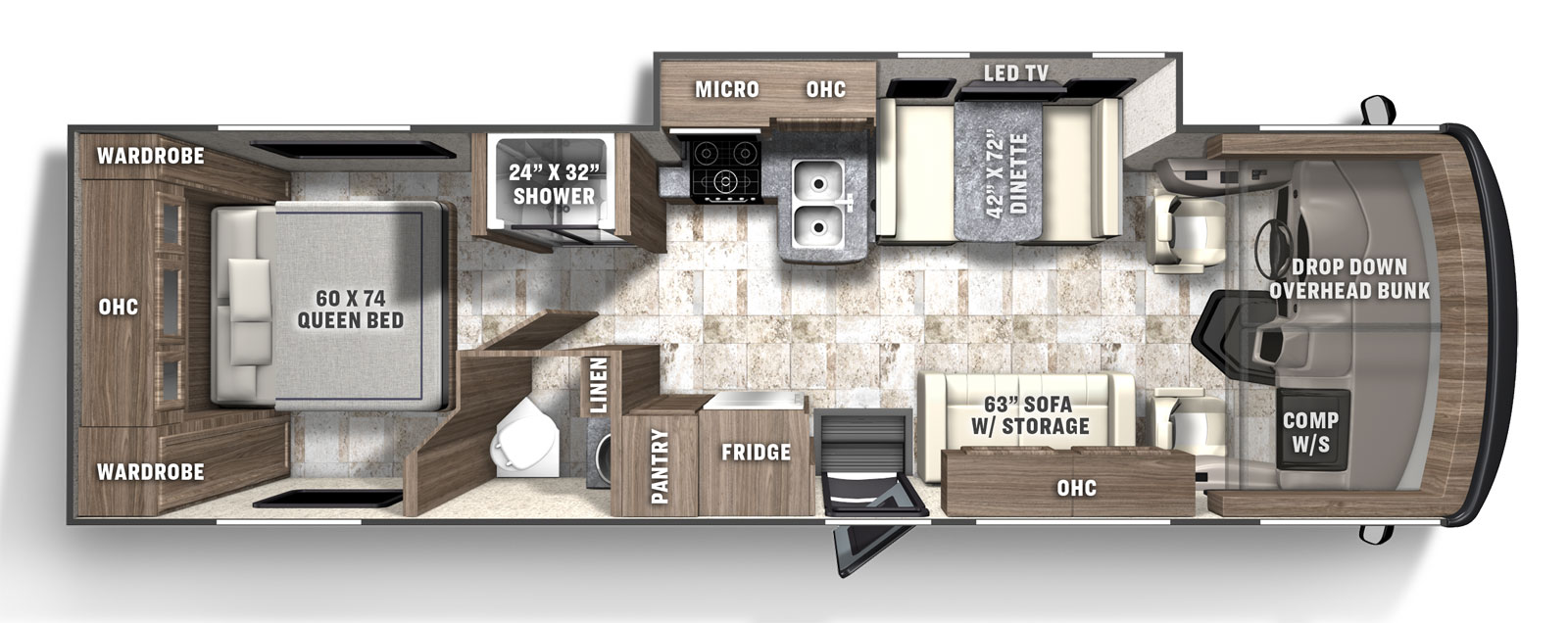 2023 COACHMEN PURSUIT 29XPS*21, , floor-plans-day image number 0