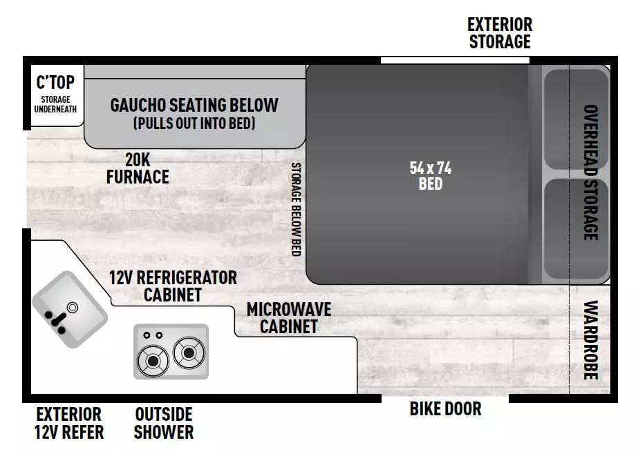 2022 FOREST RIVER VIKING 12.0TD-MAX, , floor-plans-day image number 0