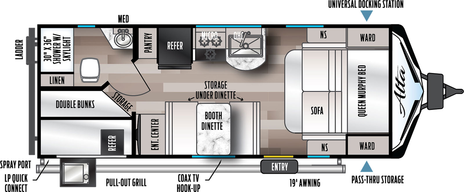 2022 EAST TO WEST RV ALTA 2100MBH