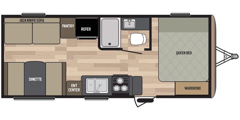 2019 KEYSTONE SPRINGDALE 201RDWE, , floor-plans-day image number 0