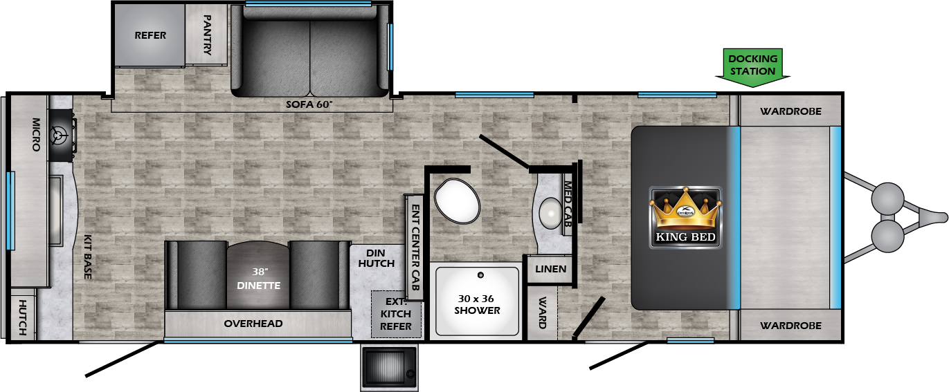 2024 CROSSROADS SUNSET TRAIL 256RK, , floor-plans-day image number 0