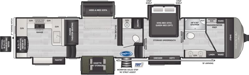 2023 KEYSTONE MONTANA 3901RK, , floor-plans-day image number 0