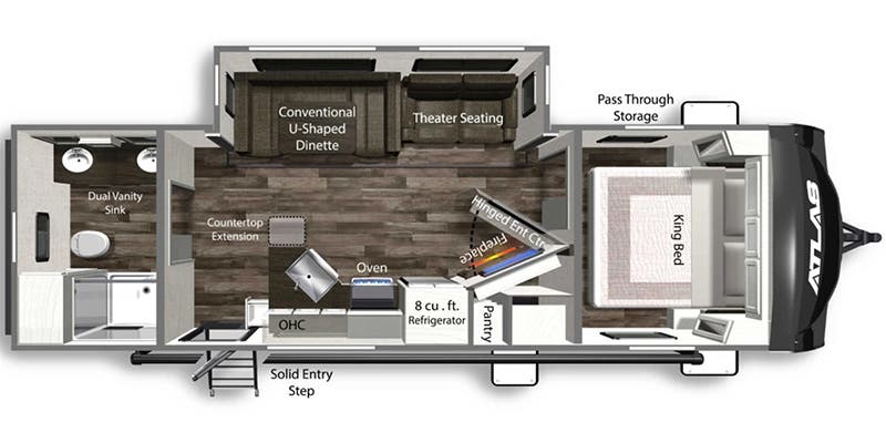 2022 DUTCHMEN ATLAS 2702RB, , floor-plans-day image number 0