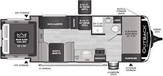 2022 KEYSTONE OUTBACK 210URS, , floor-plans-day image number 0