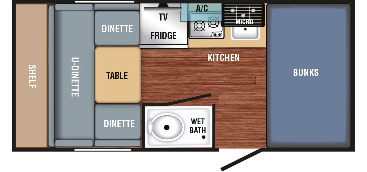 2022 BRAXTON BUSHWACKER 17BH, , floor-plans-day image number 0