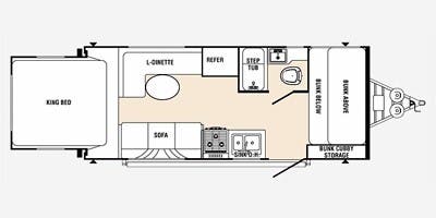 2011 FOREST RIVER PALOMINO S216, , floor-plans-day image number 0