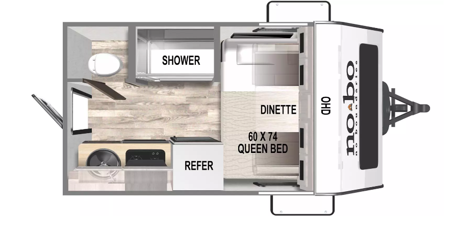 2024 FOREST RIVER NO BOUNDARIES 16.1, , floor-plans-day image number 0