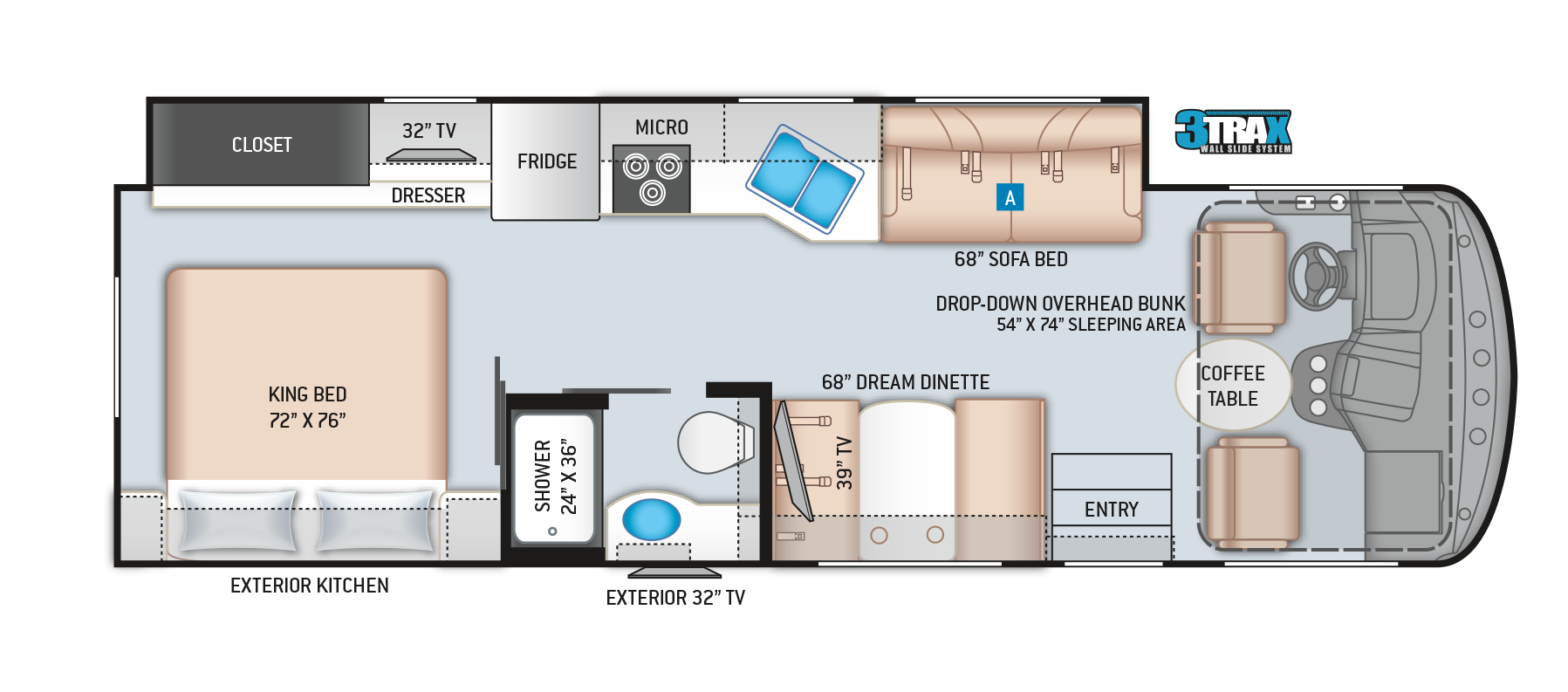 2022 THOR MOTOR COACH WINDSPORT 29M*21, , floor-plans-day image number 0