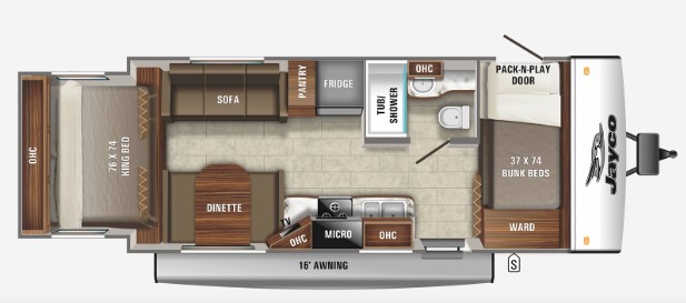 2021 JAYCO JAY FEATHER X-213, , floor-plans-day image number 0