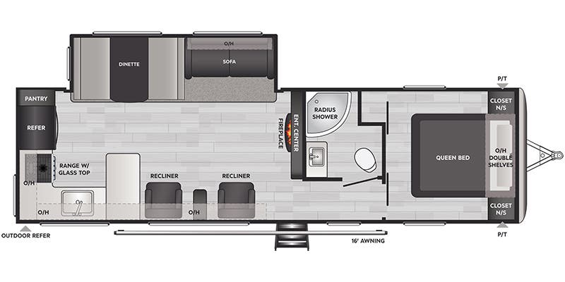 2023 KEYSTONE SPRINGDALE 293RK, , floor-plans-day image number 0