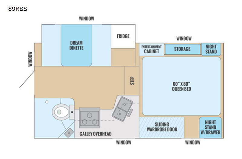 2020 ALP ADVENTURER 89RBS, , floor-plans-day image number 0