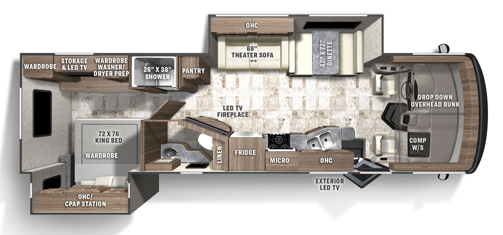 2022 COACHMEN PURSUIT 31TSP*21, , floor-plans-day image number 0