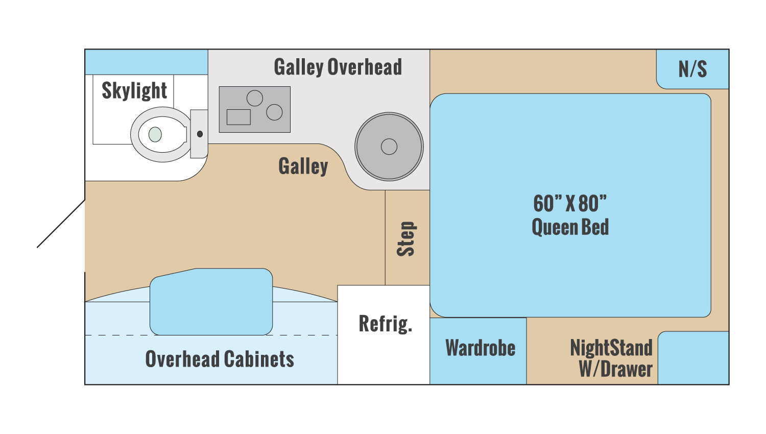 2023 ALP ADVENTURER 80RB, , floor-plans-day image number 0