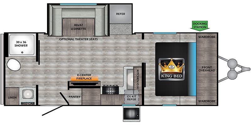 2022 CROSSROADS CRUISER AIRE 22RBS, , floor-plans-day image number 0