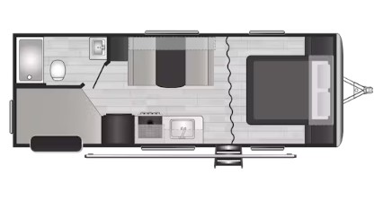 2023 KEYSTONE SPRINGDALE 220BHWE, , floor-plans-day image number 0