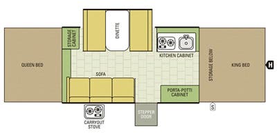 2016 STARCRAFT COMET 1224, , floor-plans-day image number 0