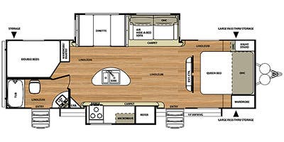 2015 SALEM HEMISPHERE 282BHS, , floor-plans-day image number 0