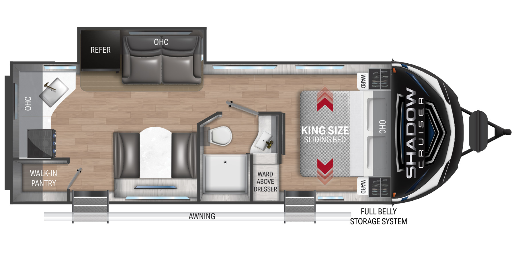 2022 CRUISER RV SHADOW CRUISER 248RKS, , floor-plans-day image number 0