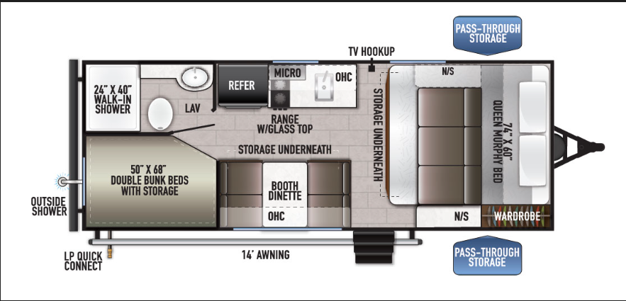 2023 EAST TO WEST RV DELLA TERRA 170BHLE