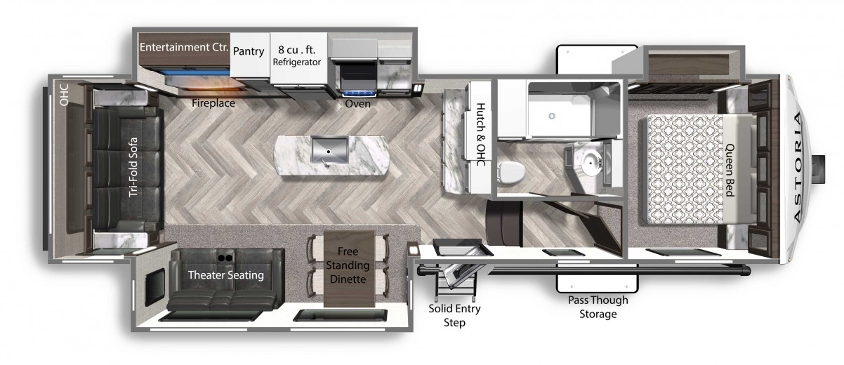 2022 DUTCHMEN ASTORIA 2993RLF, , floor-plans-day image number 0