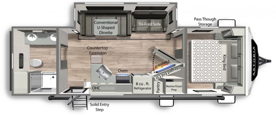 2022 DUTCHMEN ASTORIA 2703RB, , floor-plans-day image number 0