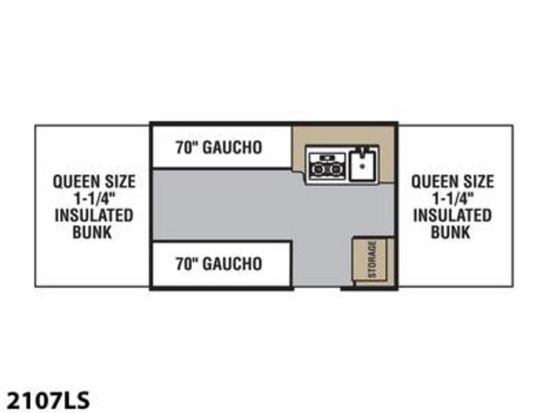 2023 FOREST RIVER VIKING 2107LS, , floor-plans-day image number 0