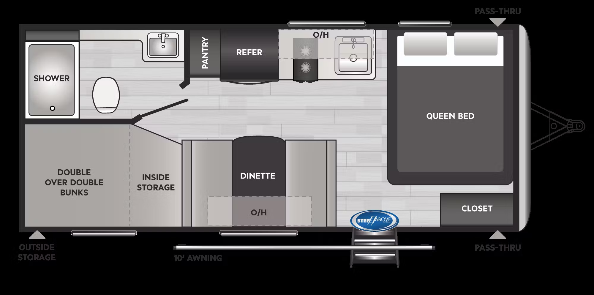 2022 KEYSTONE SPRINGDALE 2010BH, , floor-plans-day image number 0