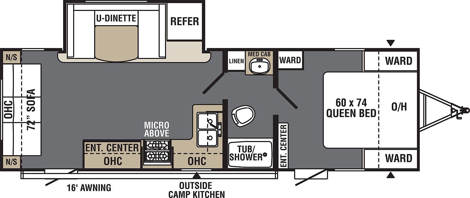 2022 FOREST RIVER VIKING 272RLS, , floor-plans-day image number 0