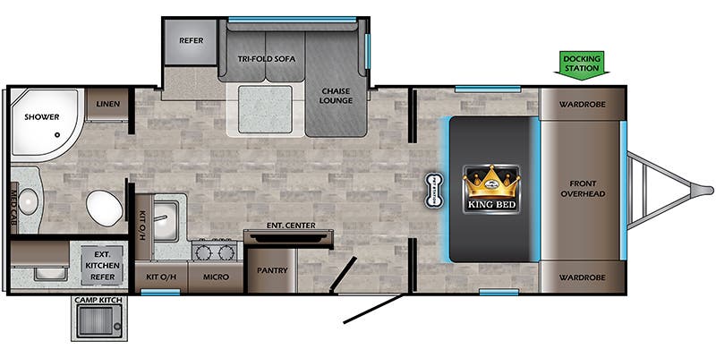 2023 CROSSROADS SUNSET TRAIL 222RB, , floor-plans-day image number 0