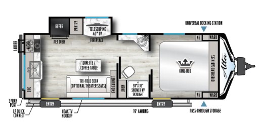 2024 EAST TO WEST RV ALTA 2350KRK, , floor-plans-day image number 0