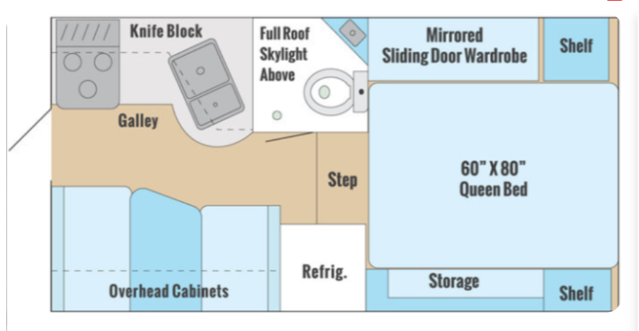 2023 ALP ADVENTURER 86FB, , floor-plans-day image number 0