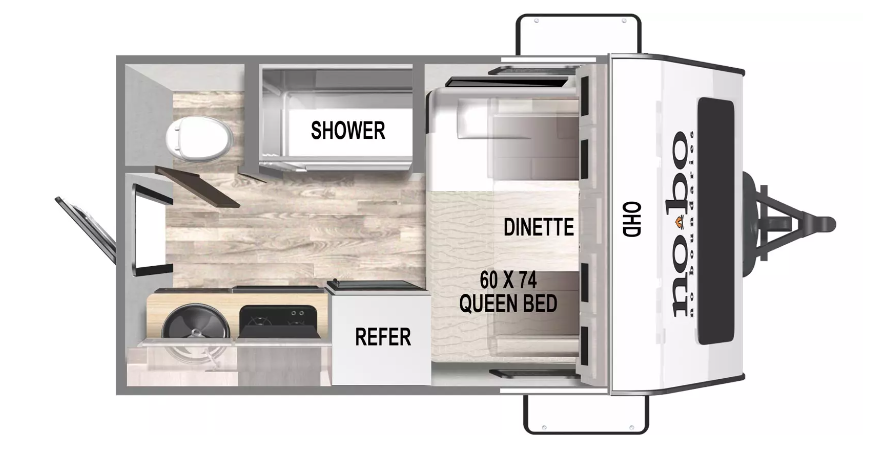 2024 FOREST RIVER NO BOUNDARIES 16.1, , floor-plans-day image number 0